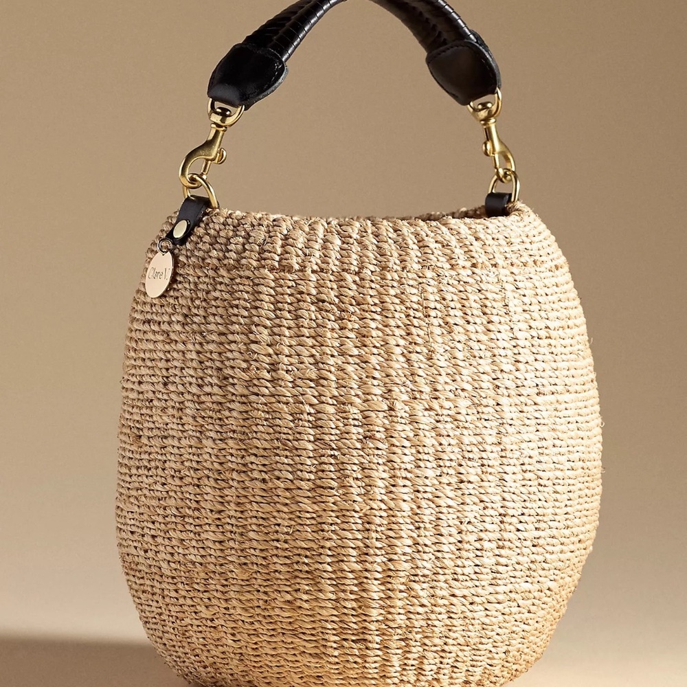 NWT! Clare V Pot de Miel w/ Leather Handle